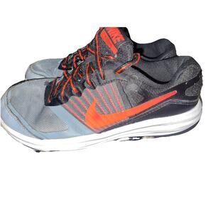 Nike Fusion X Running Sneakers Boys Youth Sz 1.5 Orange And Grey